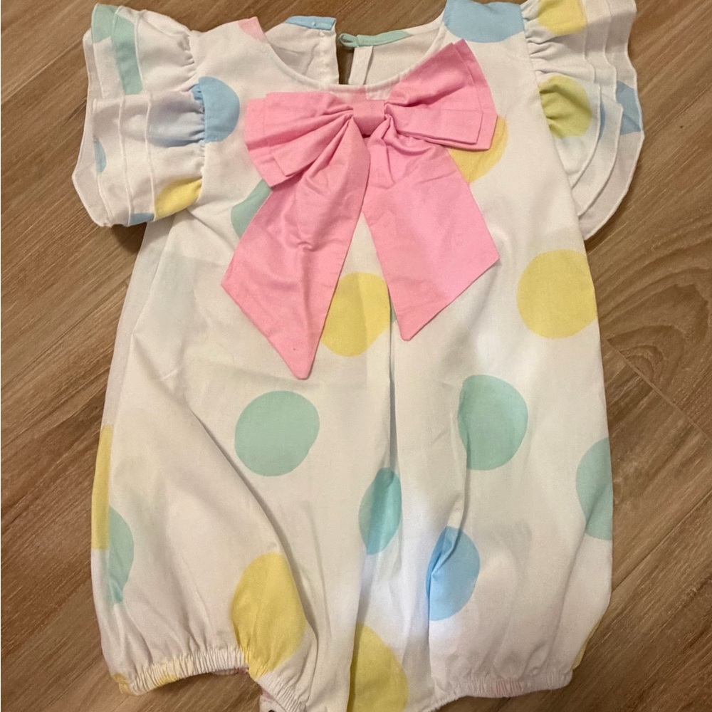 Colorful Polka Dot Baby Romper